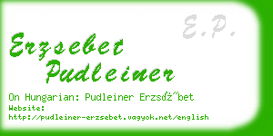 erzsebet pudleiner business card